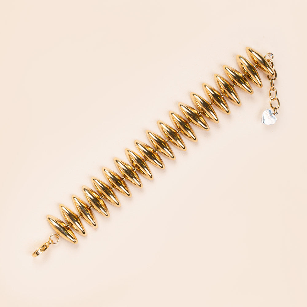 BRACCIALE MORBIDO CON CHICCHI DI RISO