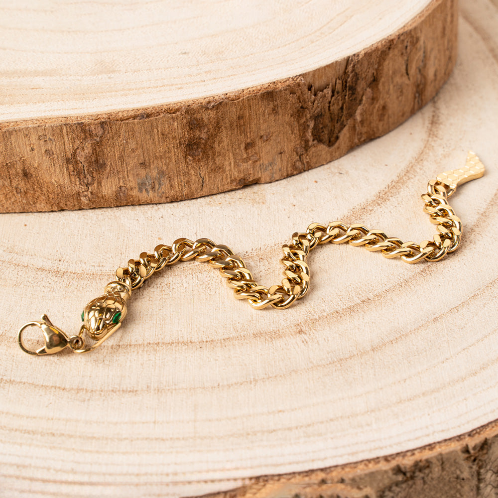 BRACCIALE MORBIDO A CATENA GRUMETTA A SERPENTE