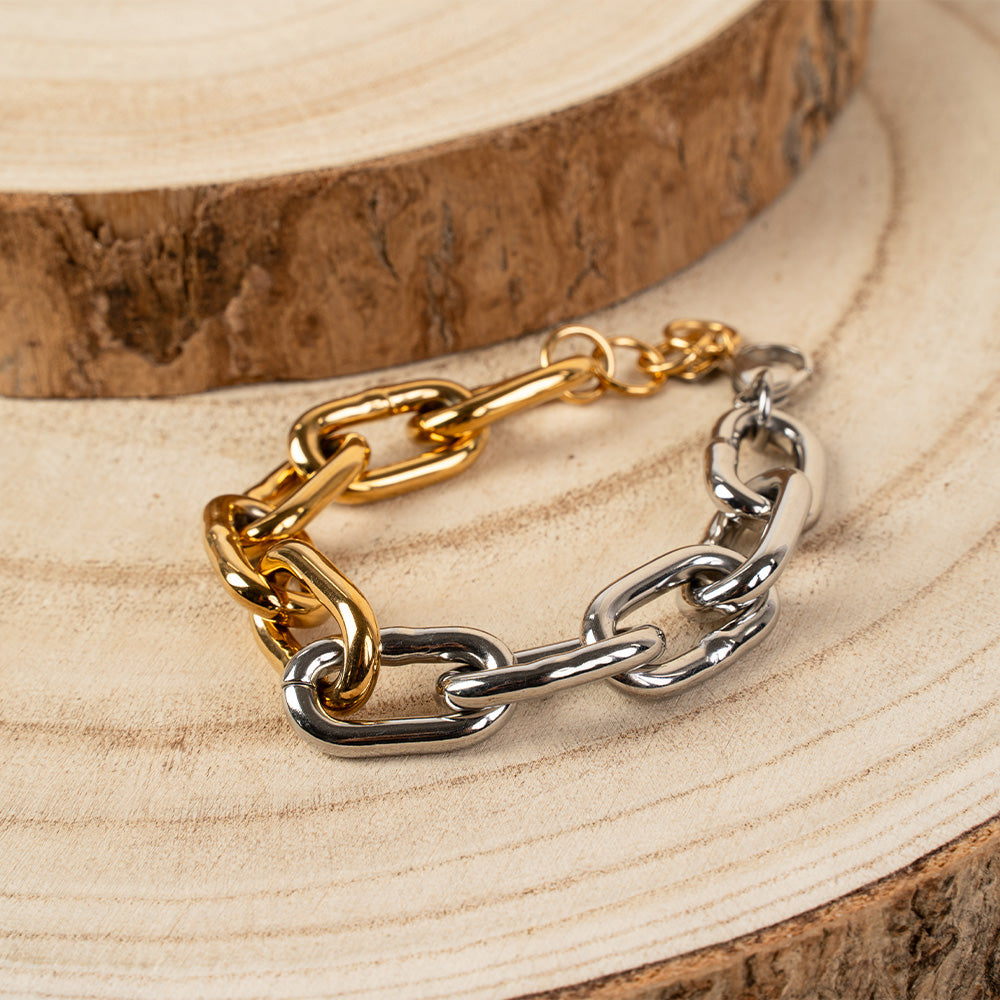 BRACCIALE A CATENA GRANDE ALLUNGATA