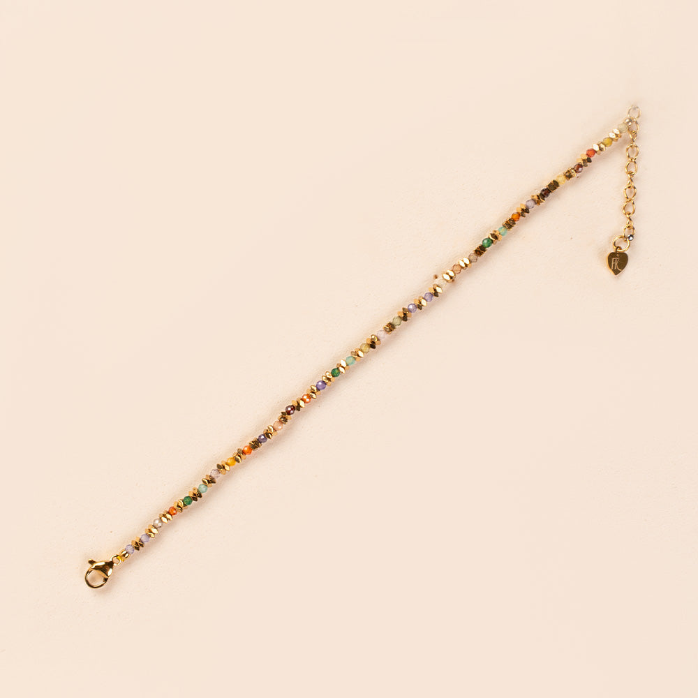 BRACCIALE CON CRISTALLI  COLORATI