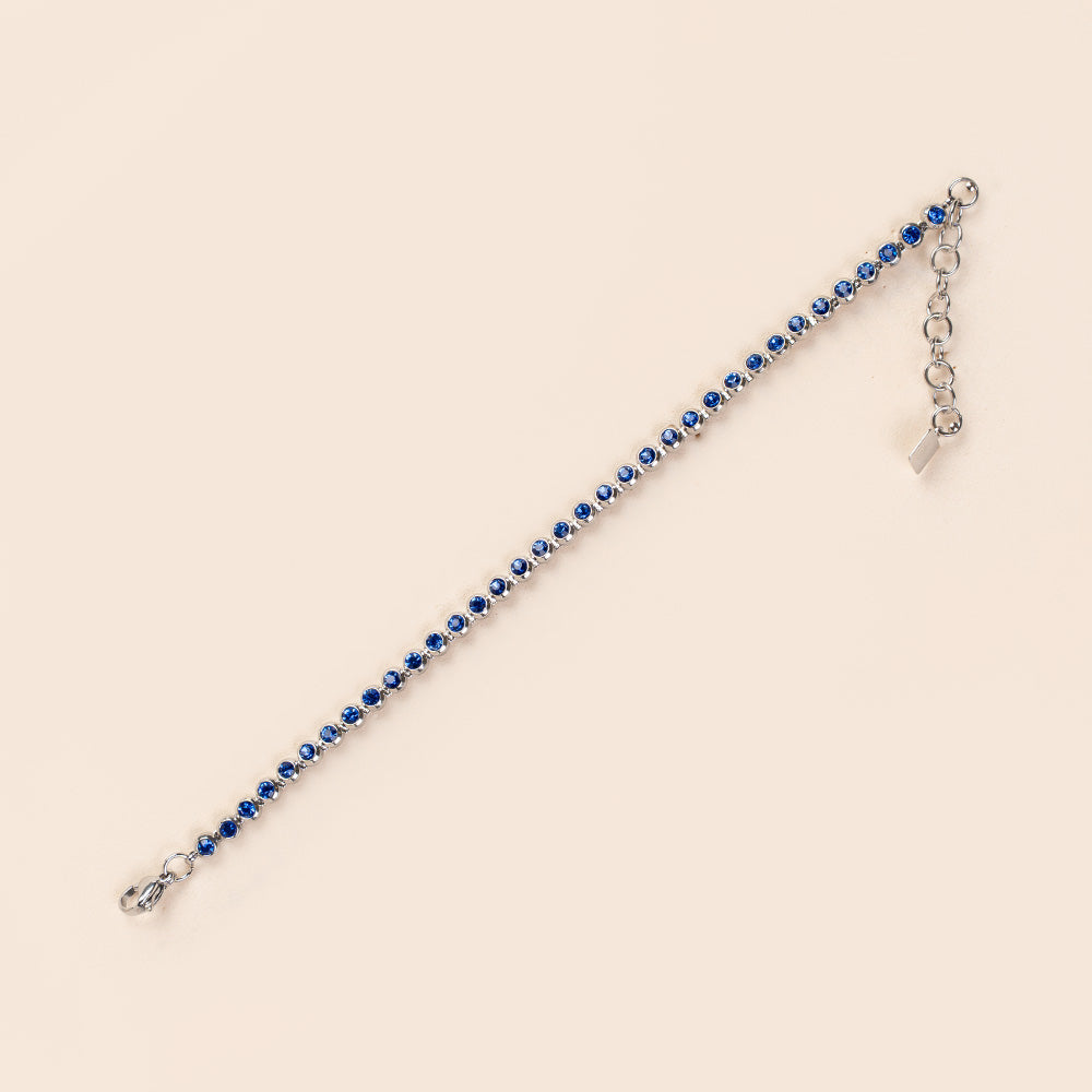 BRACCIALE MODELLO TENNIS CON UNITA' CIRCOLARI