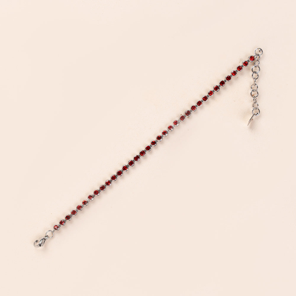 BRACCIALE MODELLO TENNIS CON UNITA' CIRCOLARI