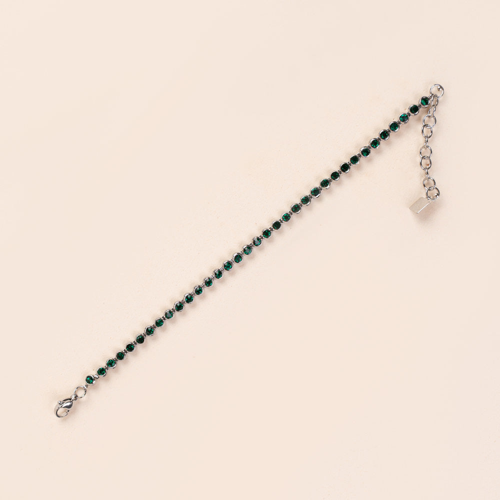 BRACCIALE MODELLO TENNIS CON UNITA' CIRCOLARI