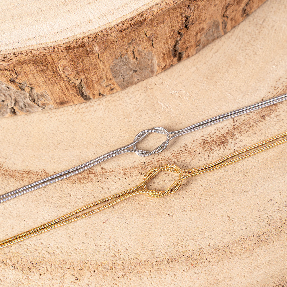 BRACCIALE DOPPIO CON NODO