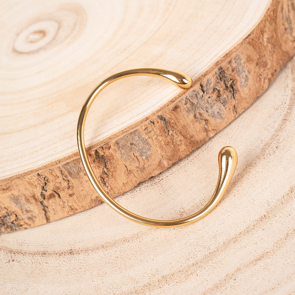 BRACCIALE RIGIDO CON ESTREMITA' A GOCCIA