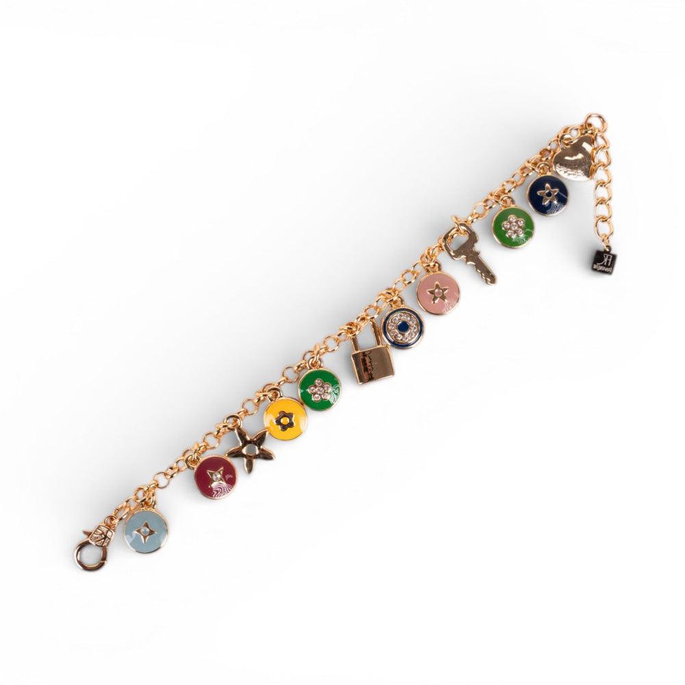 BRACCIALE CON CHARM COLORATI