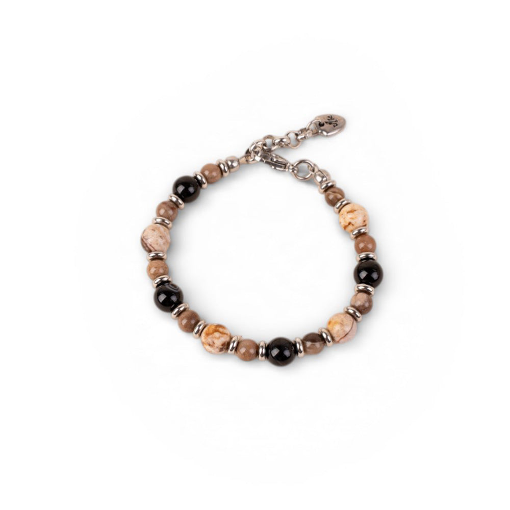 BRACCIALE CON PIETRE DURE COLORATE