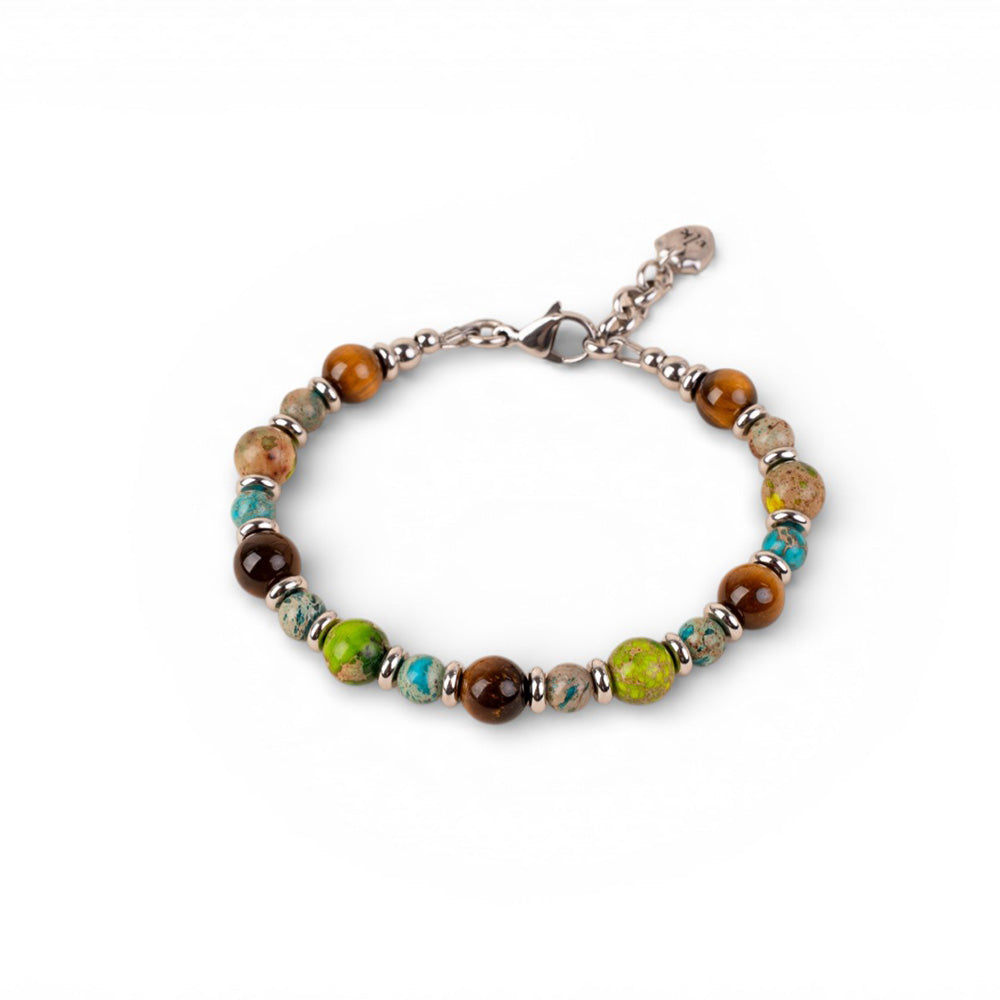 BRACCIALE CON PIETRE DURE COLORATE