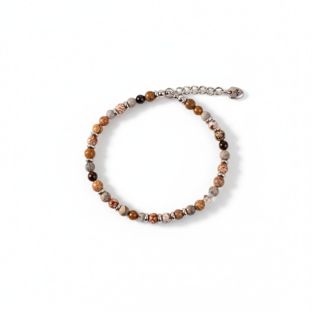 BRACCIALE CON PIETRE DURE COLORATE