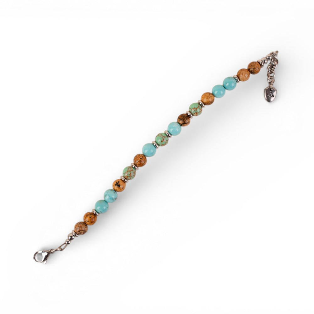 BRACCIALE CON PIETRE DURE COLORATE