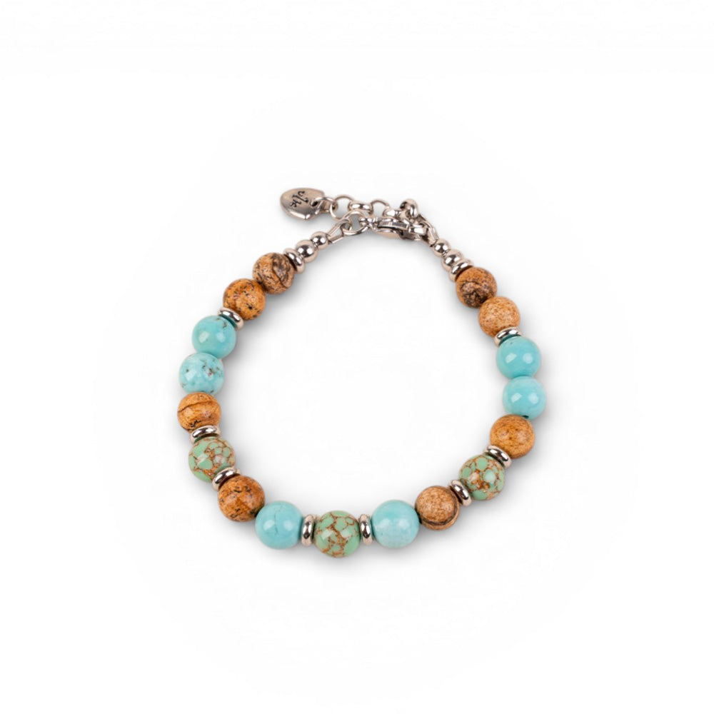 BRACCIALE CON PIETRE DURE COLORATE