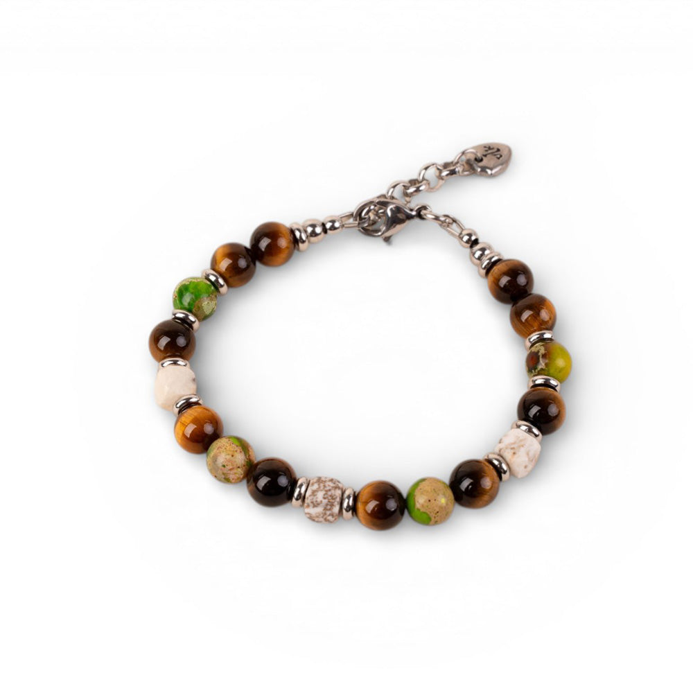 BRACCIALE CON PIETRE DURE COLORATE