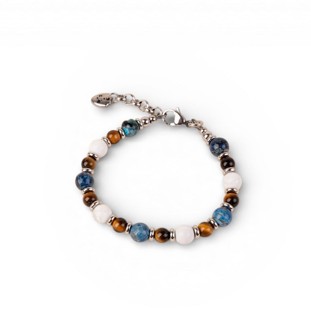 BRACCIALE CON PIETRE DURE COLORATE