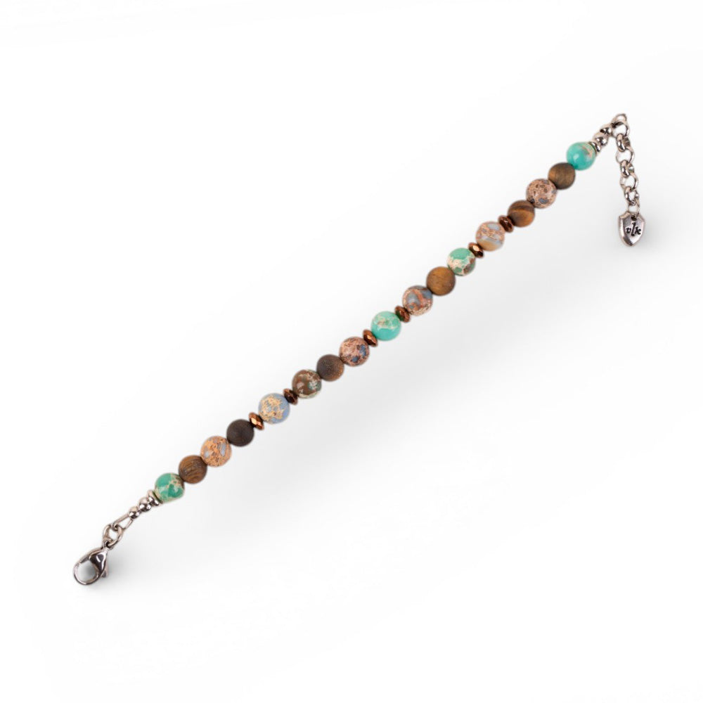 BRACCIALE CON PIETRE DURE COLORATE