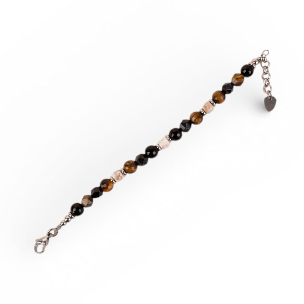 BRACCIALE CON PIETRE DURE COLORATE