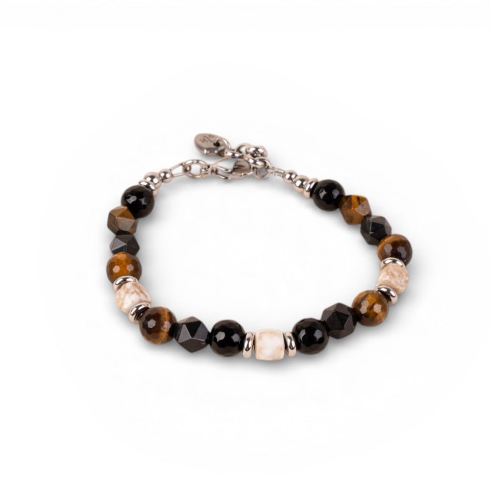 BRACCIALE CON PIETRE DURE COLORATE