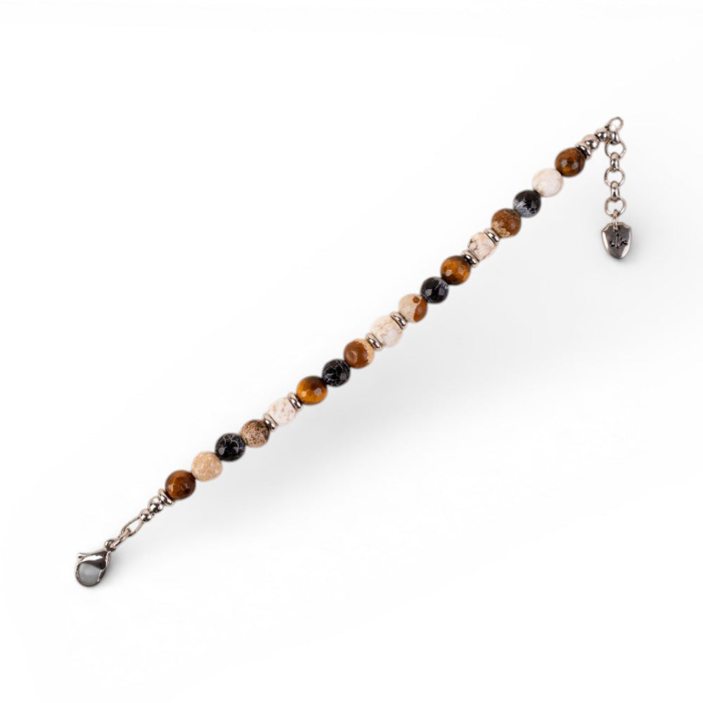 BRACCIALE CON PIETRE DURE COLORATE