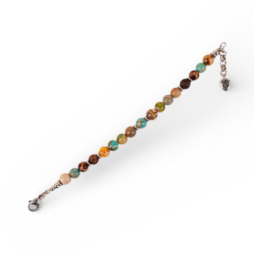 BRACCIALE CON PIETRE DURE COLORATE