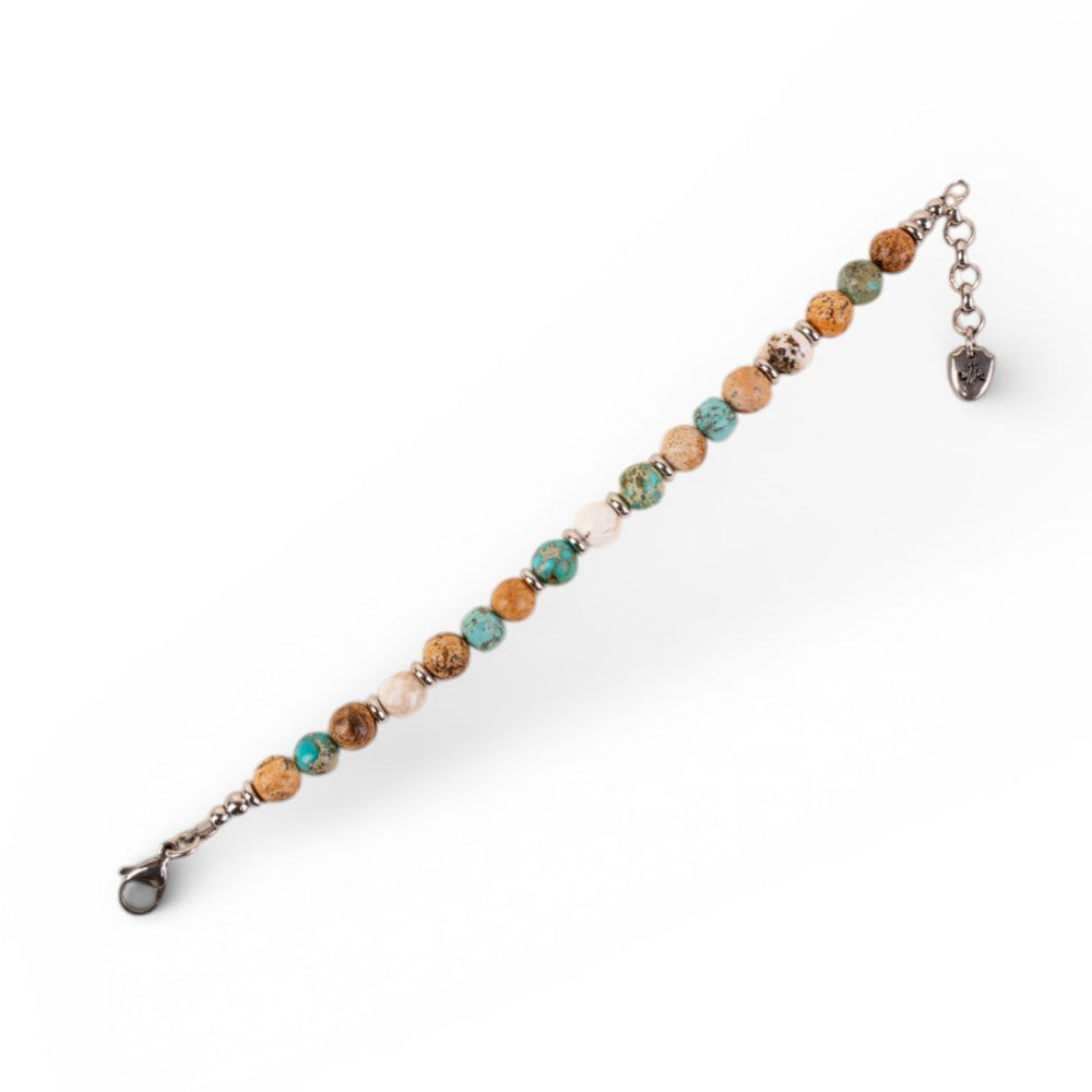 BRACCIALE CON PIETRE DURE COLORATE