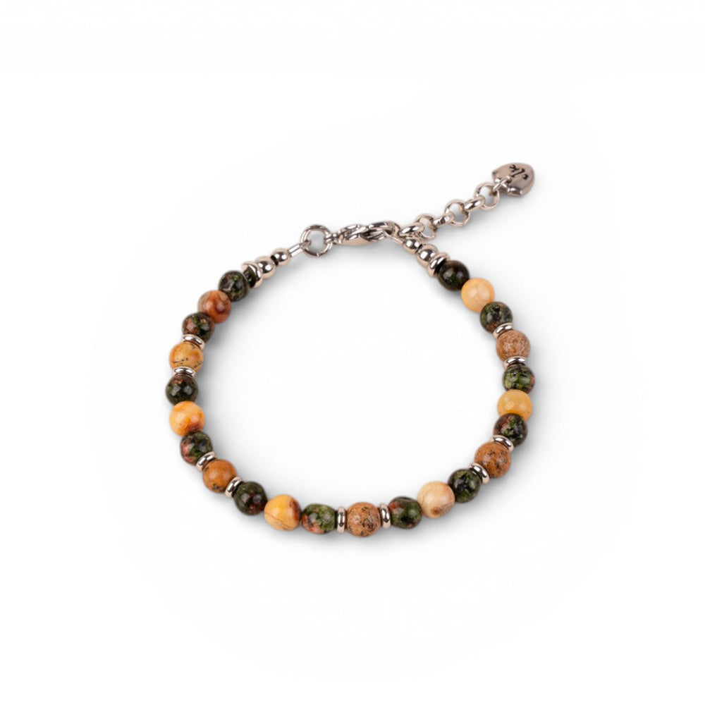 BRACCIALE CON PIETRE DURE COLORATE