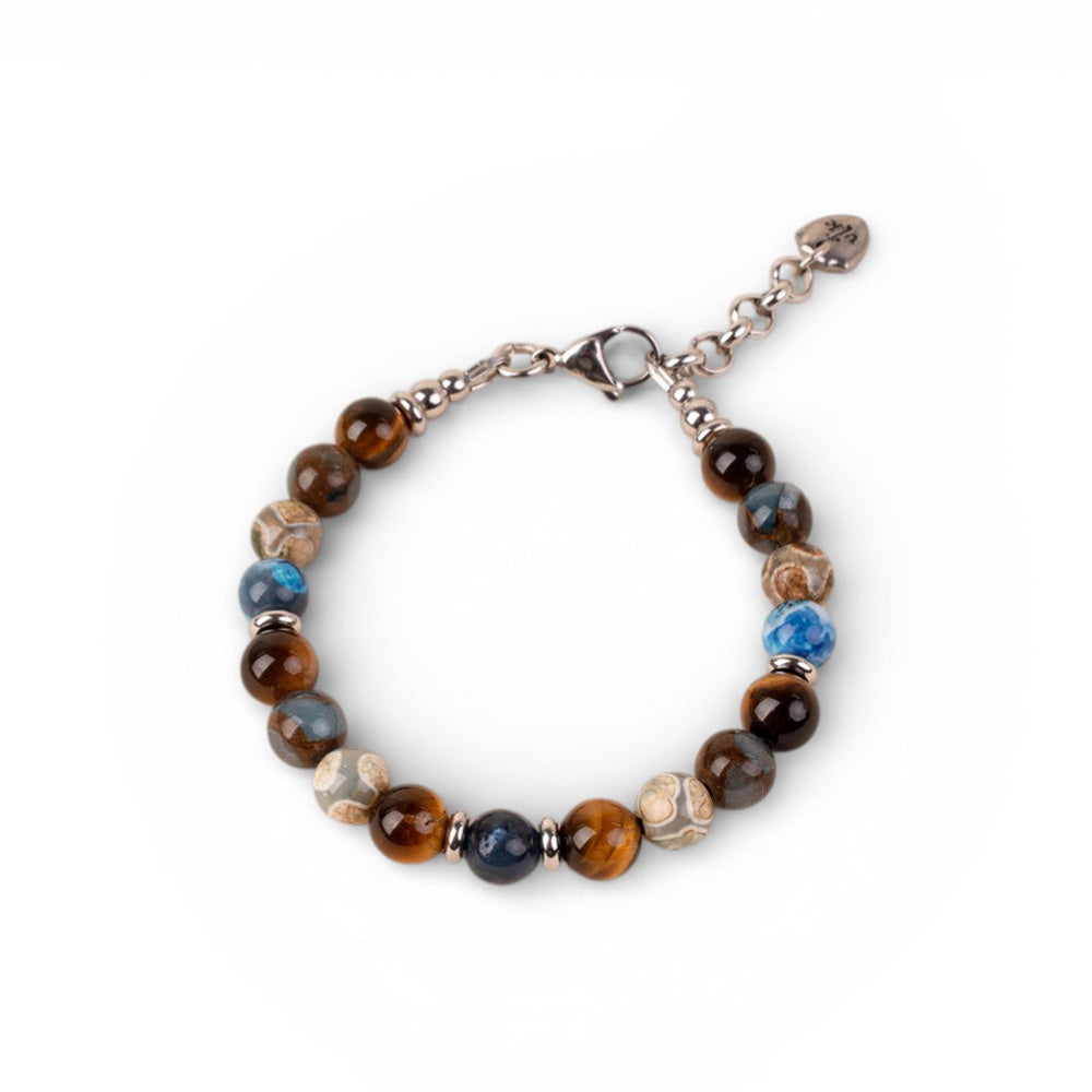 BRACCIALE CON PIETRE DURE COLORATE