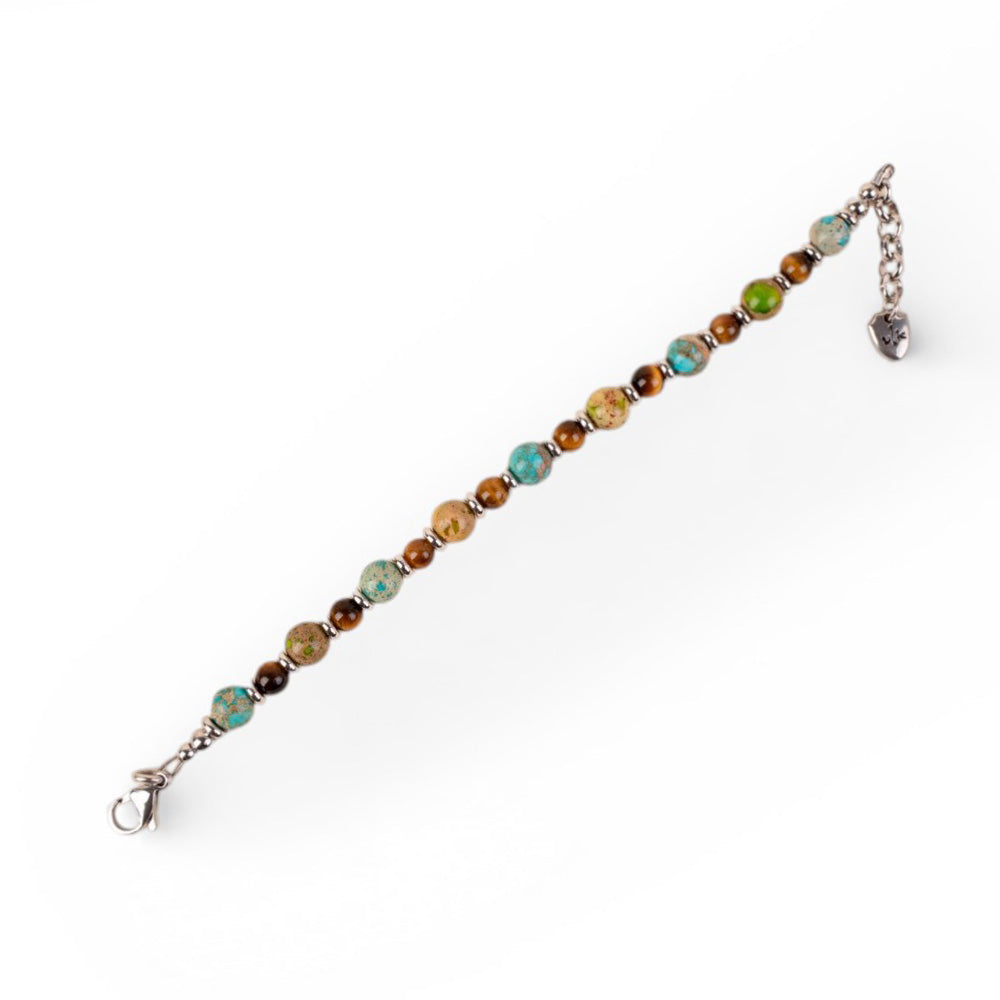 BRACCIALE CON PIETRE DURE COLORATE