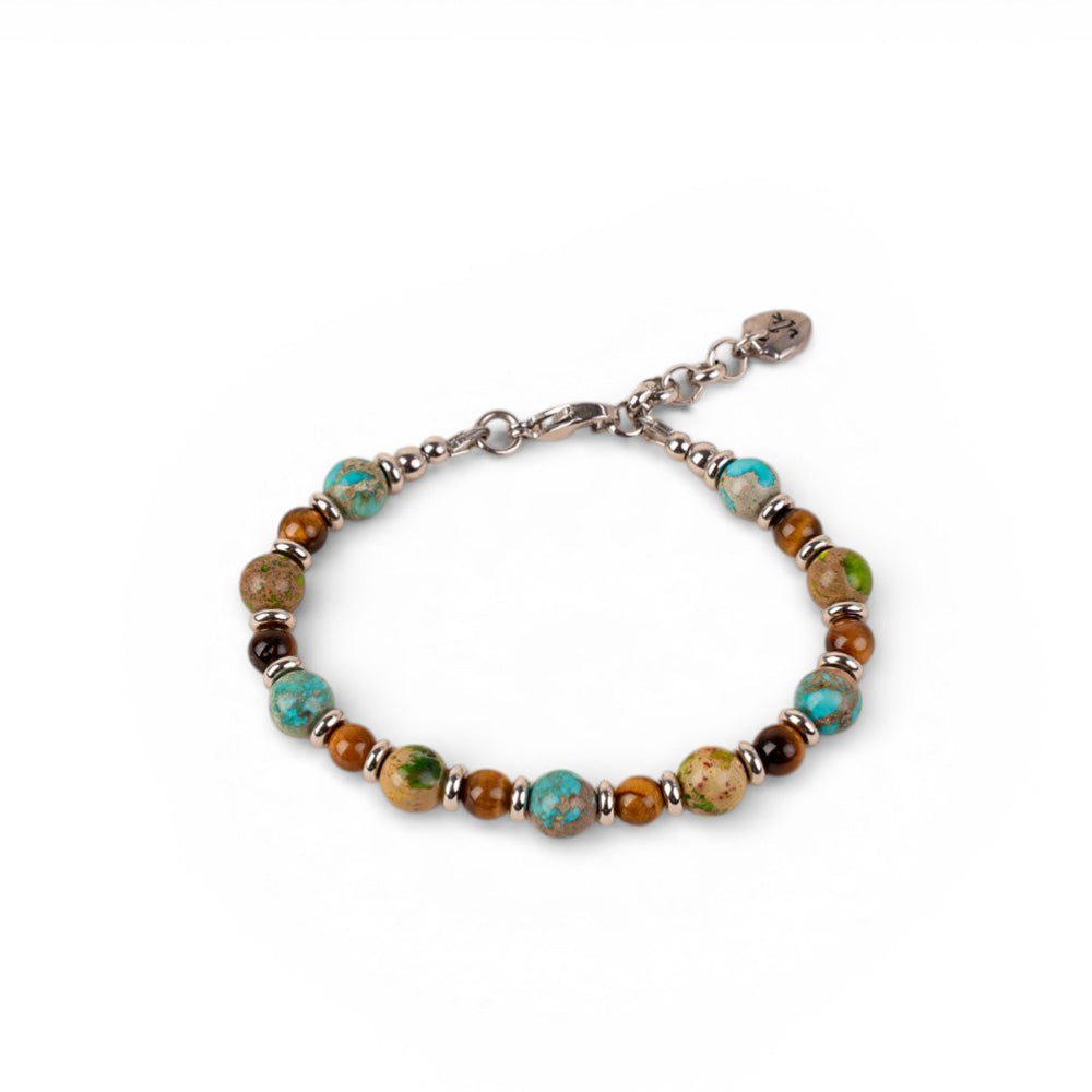 BRACCIALE CON PIETRE DURE COLORATE