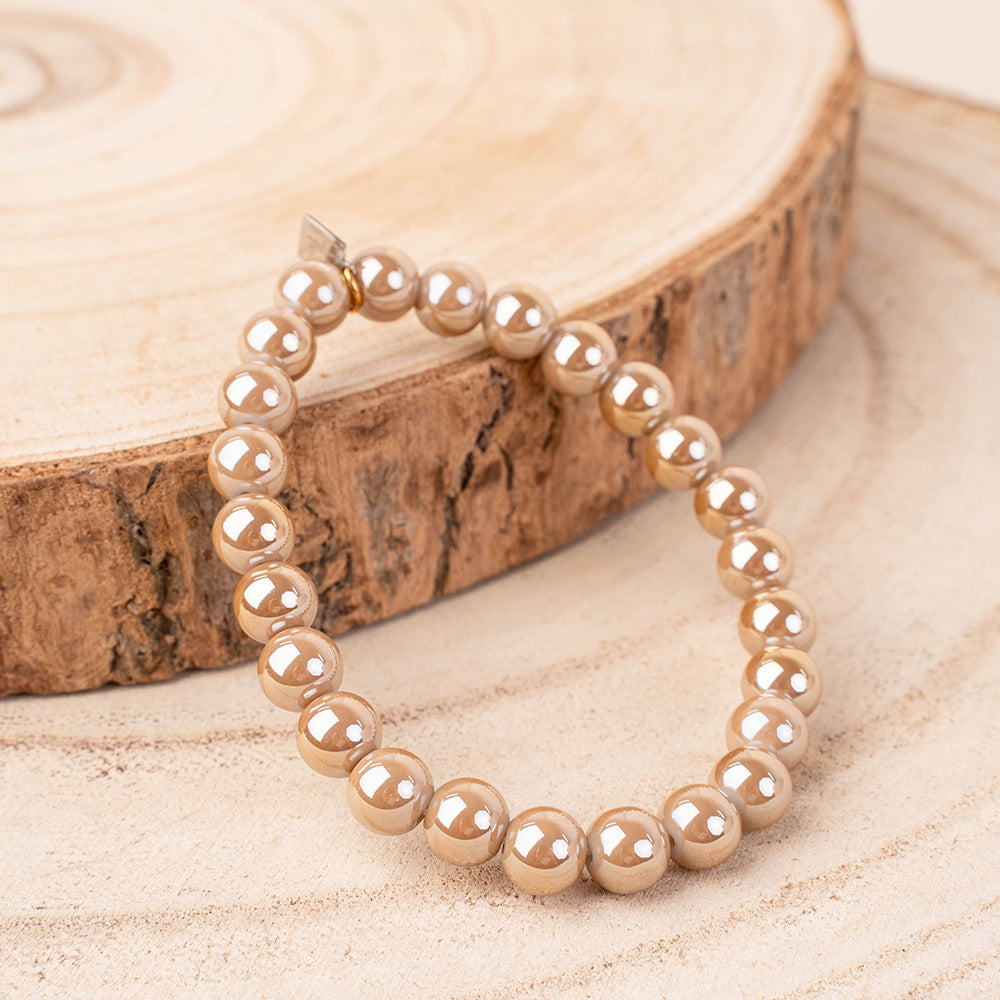 BRACCIALE ELASTICO CON SFERE SPECCHIATE