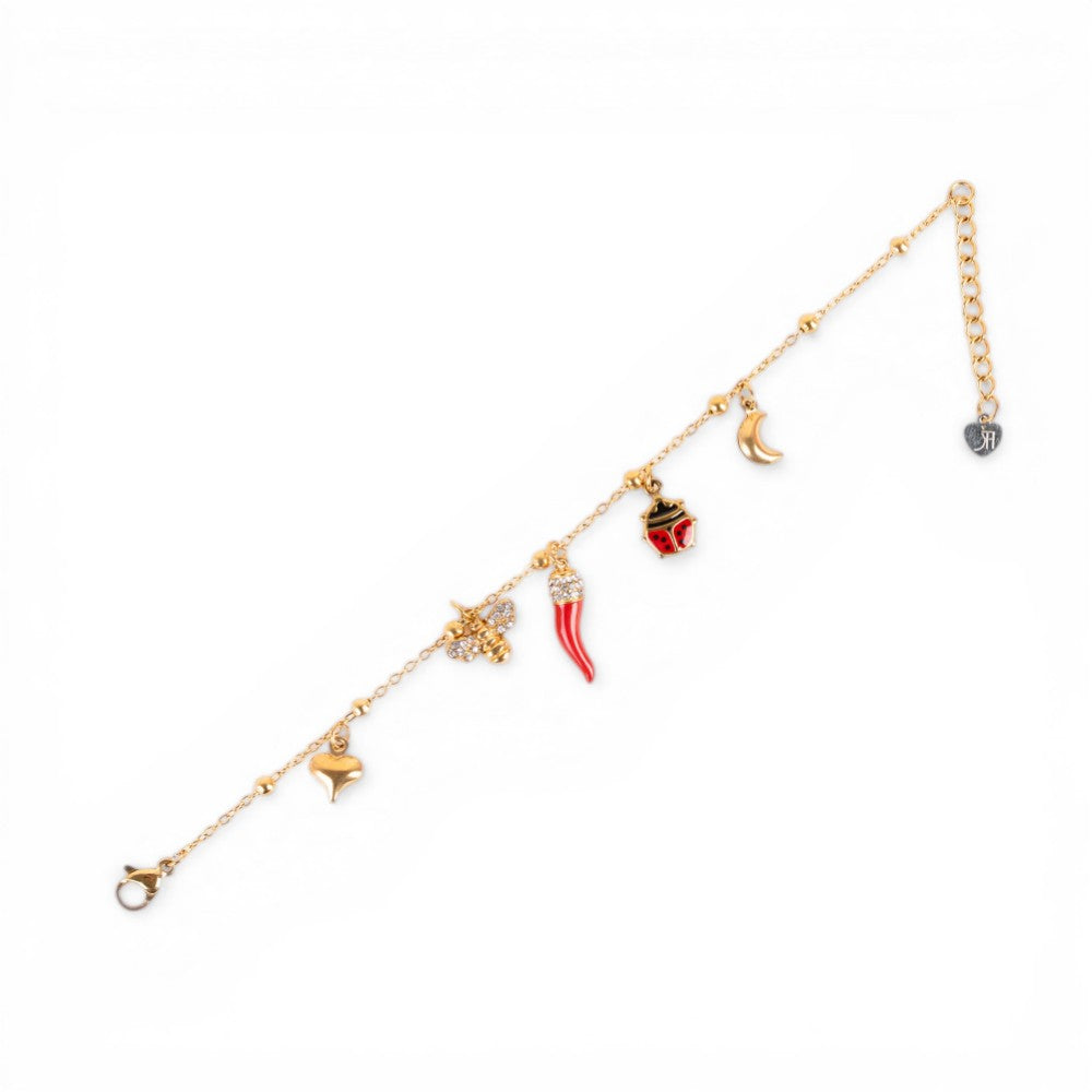 BRACCIALE FINO CON CIODOLI PORTA FORTUNA