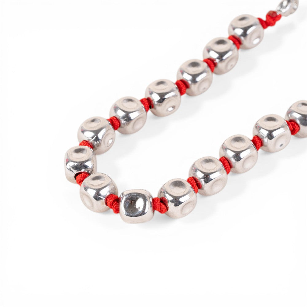 BRACCIALE CON PEPITE  E CORDINO COLORATO