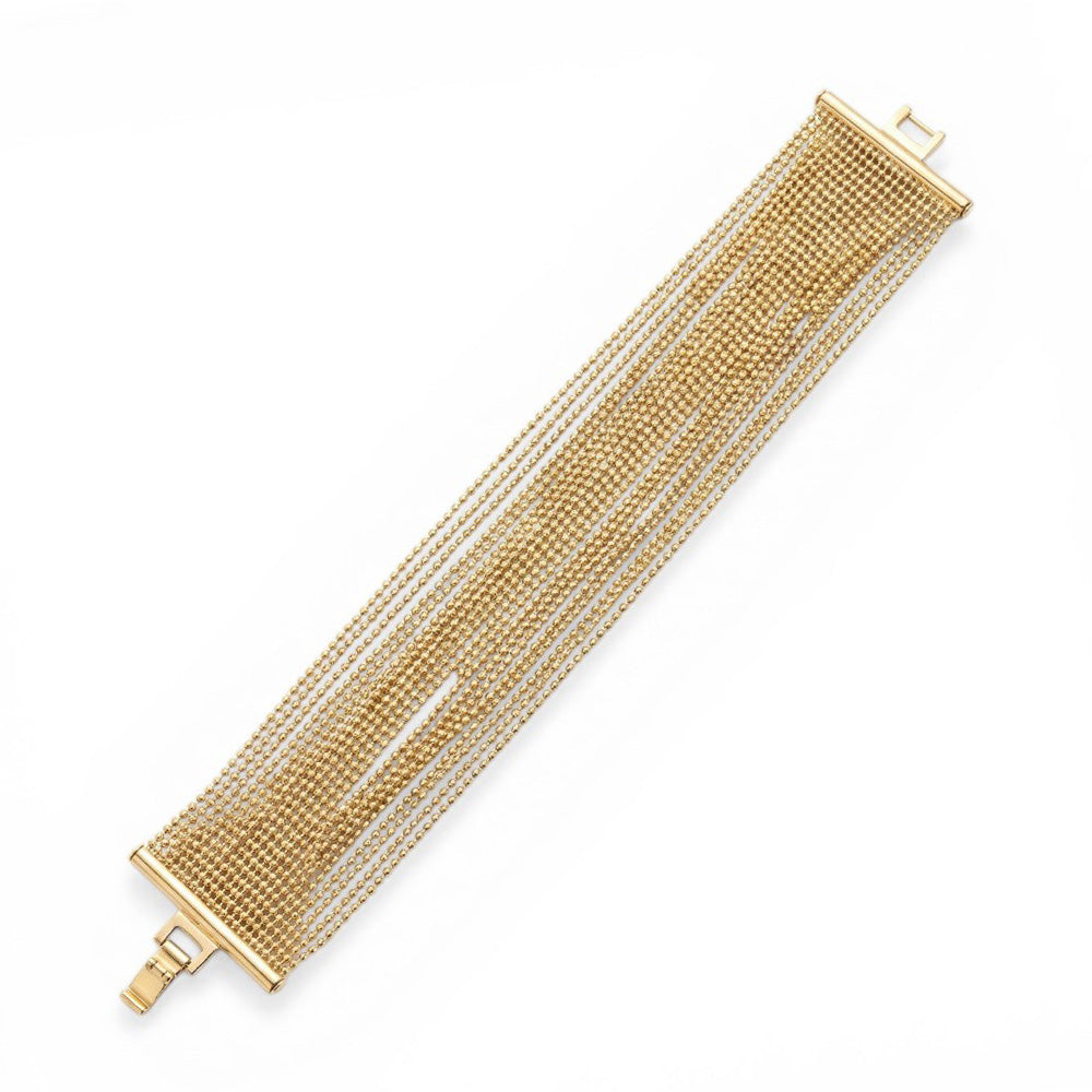 BRACCIALE MULTIFILO CON TEXTURE A PALLINI