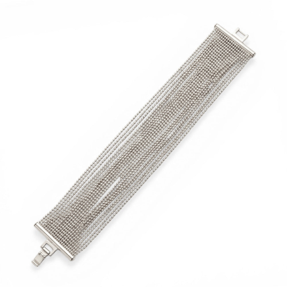 BRACCIALE MULTIFILO CON TEXTURE A PALLINI