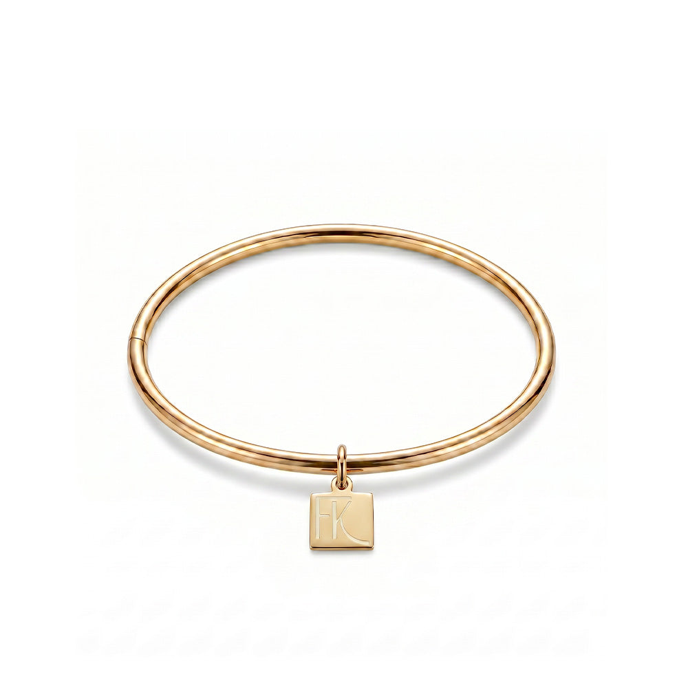 BRACCIALE RIGIDO LISCIO CLASSICO CON CHARM FANATIKERIE