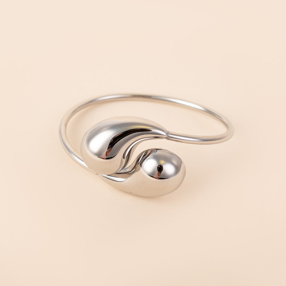 BRACCIALE RIGIDO CON INSERTI A DOPPIA GOCCIA