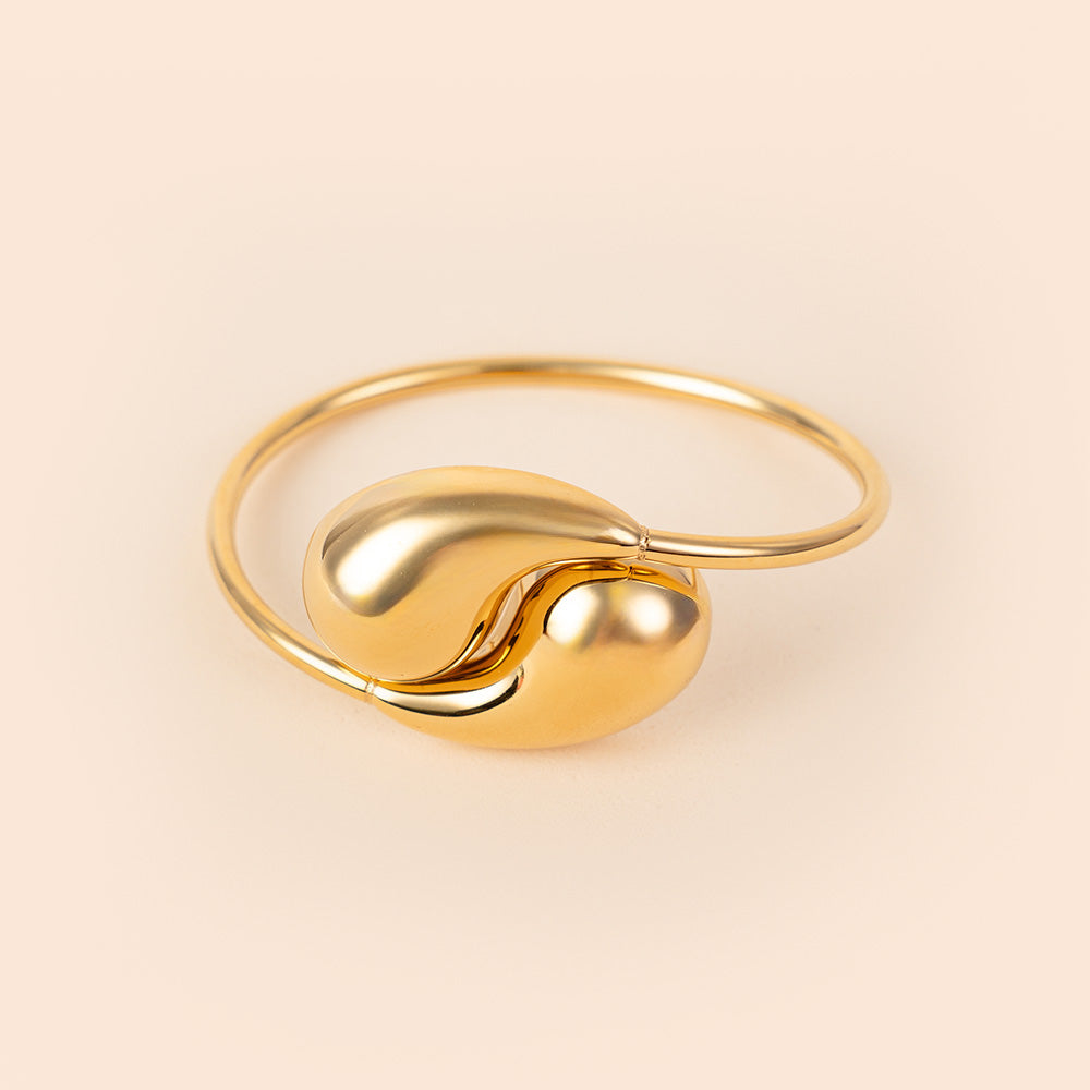 BRACCIALE RIGIDO CON INSERTI A DOPPIA GOCCIA