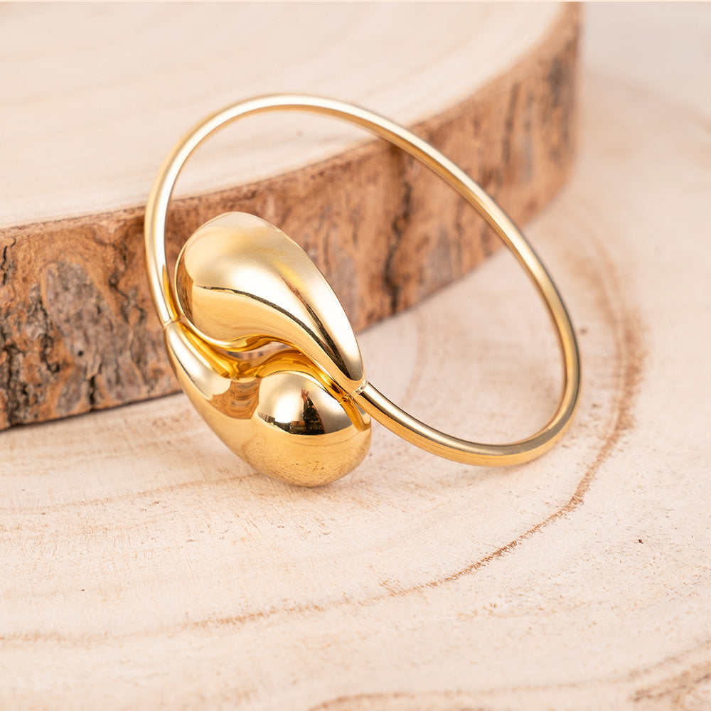 BRACCIALE RIGIDO CON INSERTI A DOPPIA GOCCIA