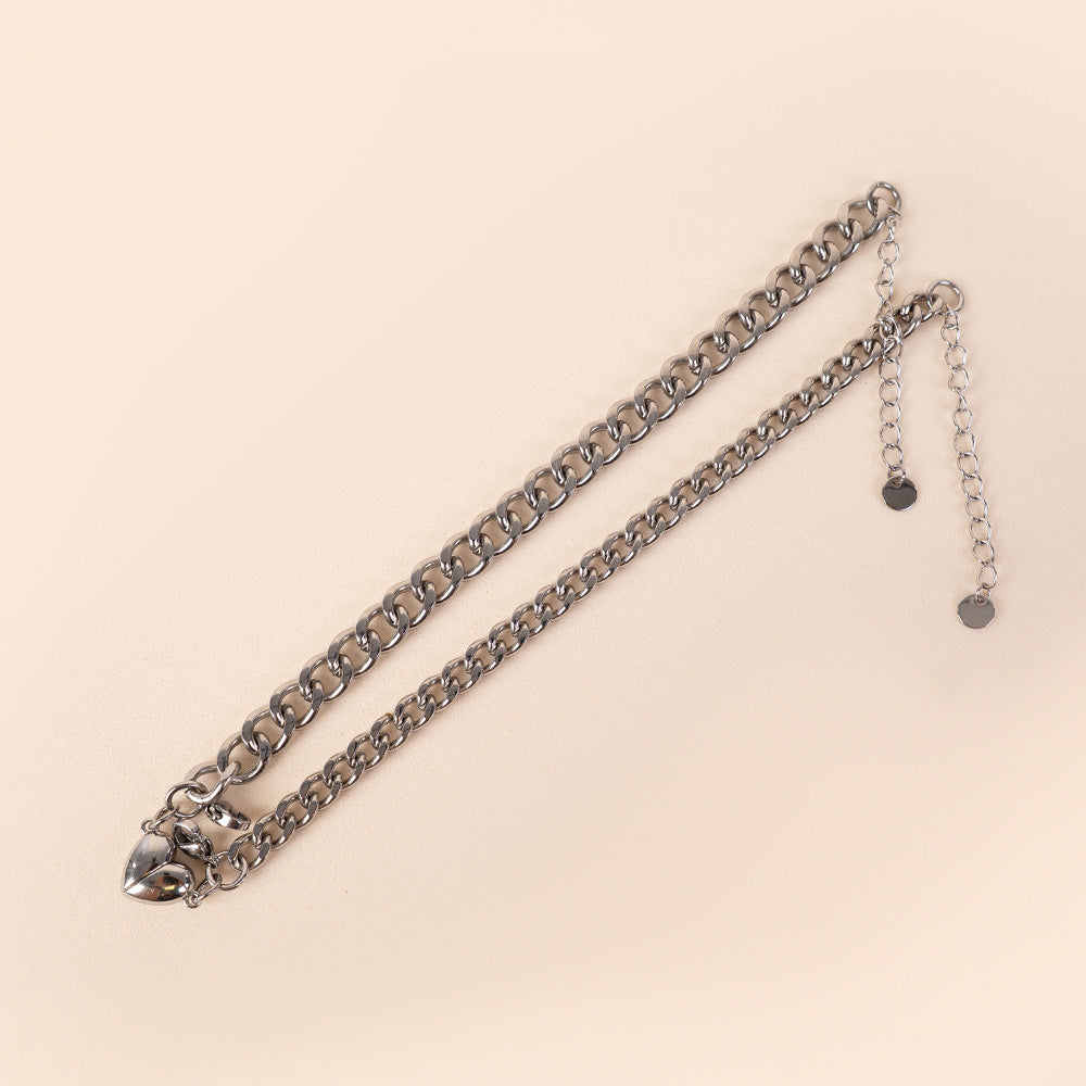 BRACCIALE A COPPIA CON CUORE SPEZZATO A CALAMITA