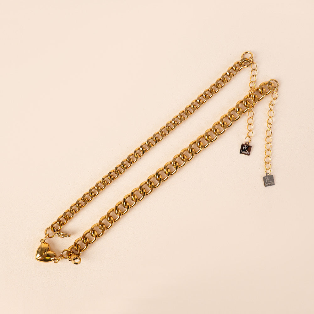 BRACCIALE A COPPIA CON CUORE SPEZZATO A CALAMITA