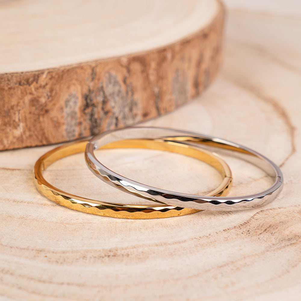BRACCIALE RIGIDO SFACCETTATO