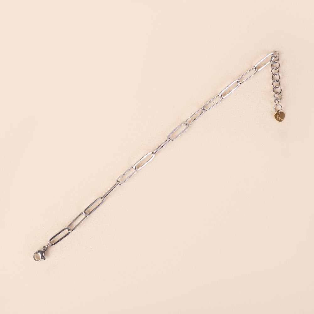 BRACCIALE A CATENA SEMPLICE CON MAGLIA ALLUNGATA