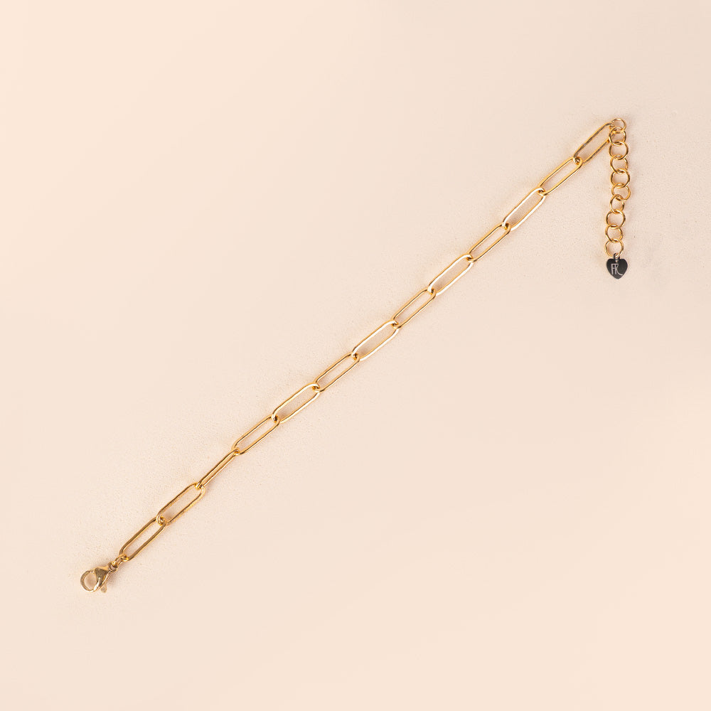 BRACCIALE A CATENA SEMPLICE CON MAGLIA ALLUNGATA