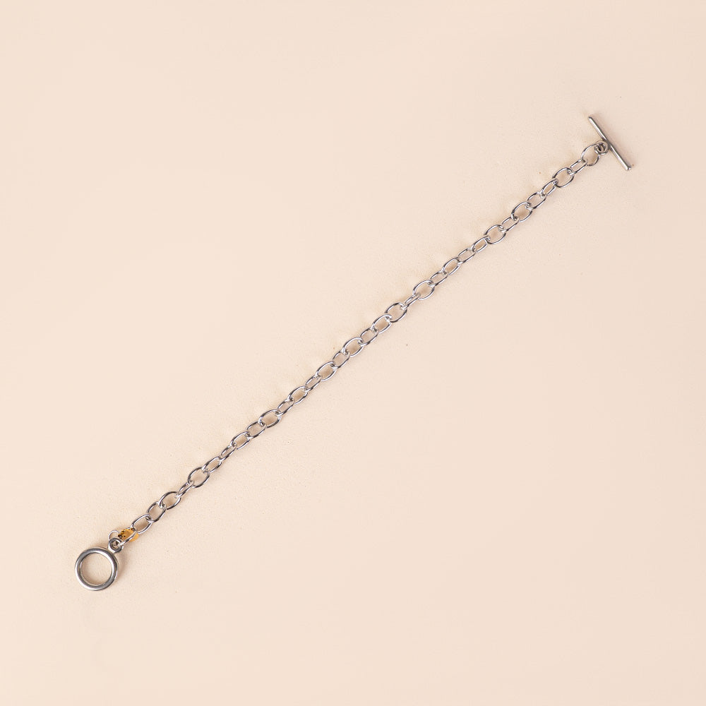 BRACCIALE A CATENA CON CHIUSURA A T