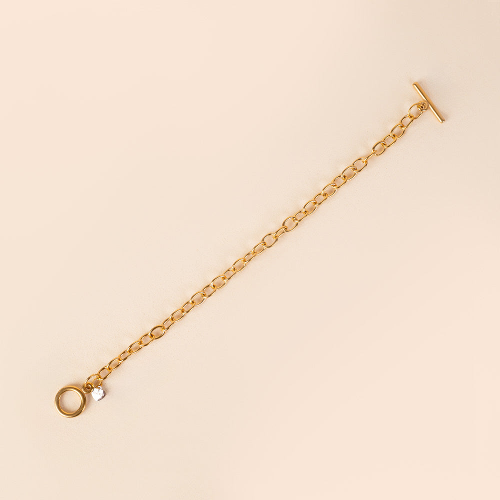 BRACCIALE A CATENA CON CHIUSURA A T
