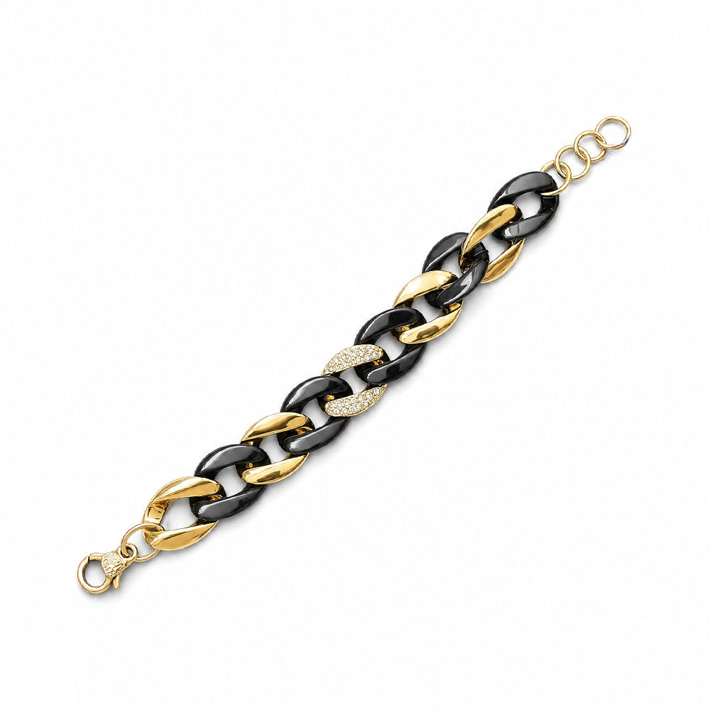 BRACCIALE A MAGLIA RITORTA E ALTERNATA
