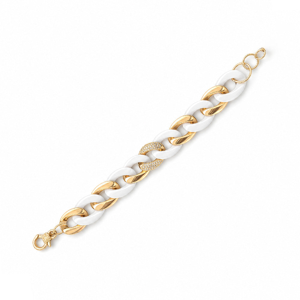BRACCIALE A MAGLIA RITORTA E ALTERNATA