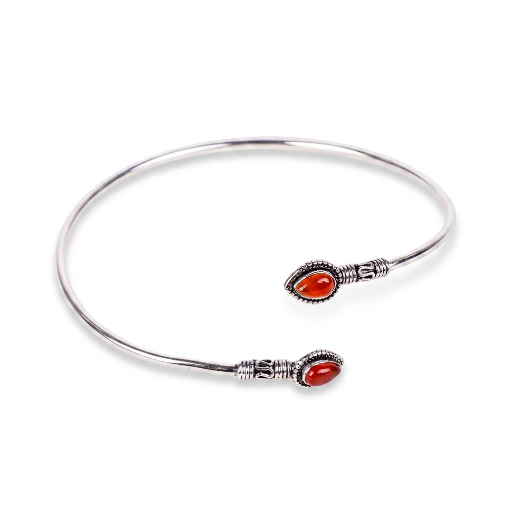 BRACCIALE RIGIDO SCHIAVA CON PIETRE