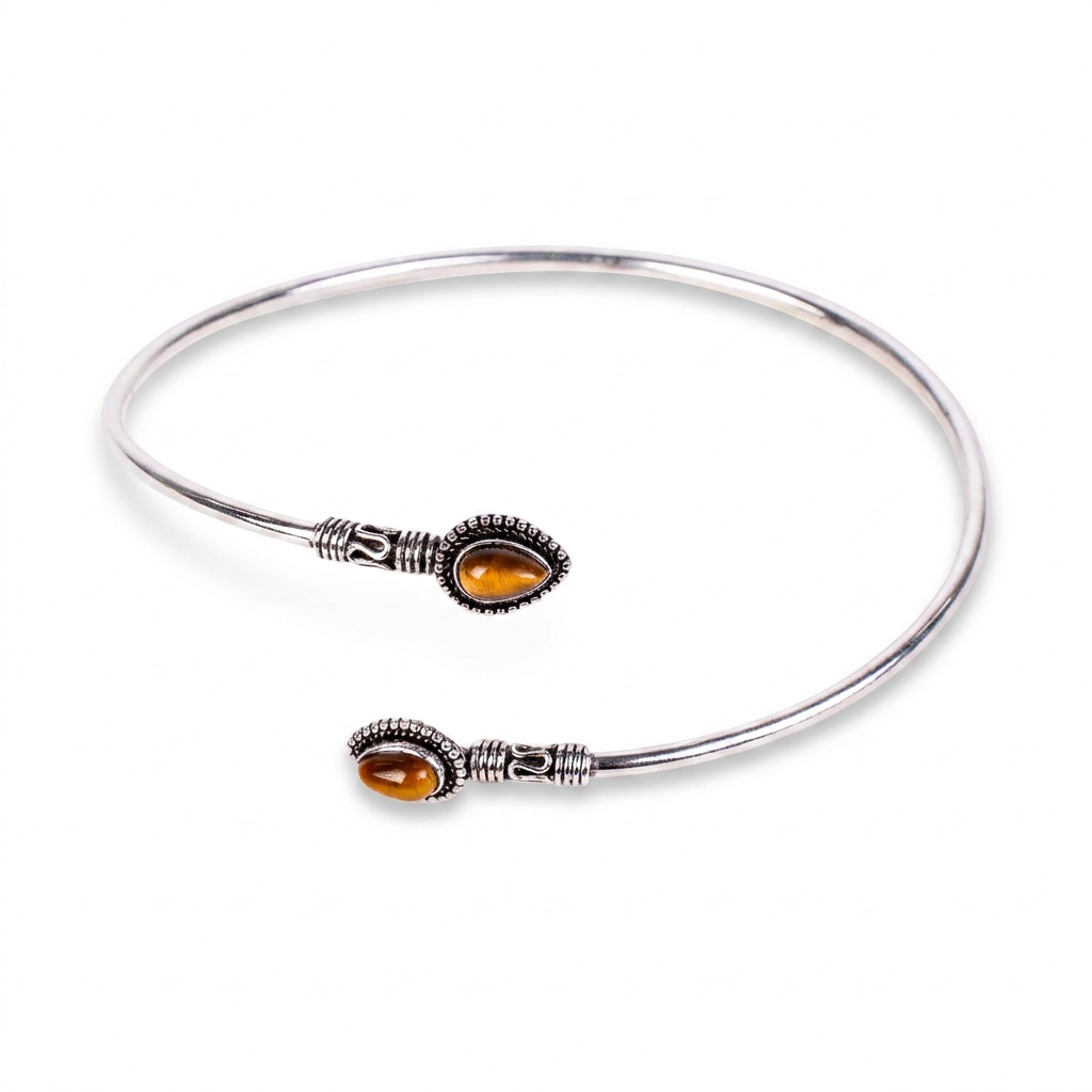 BRACCIALE RIGIDO SCHIAVA CON PIETRE