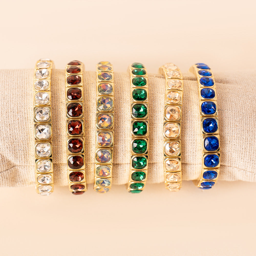 BRACCIALI ELASTICI CON STRASS
