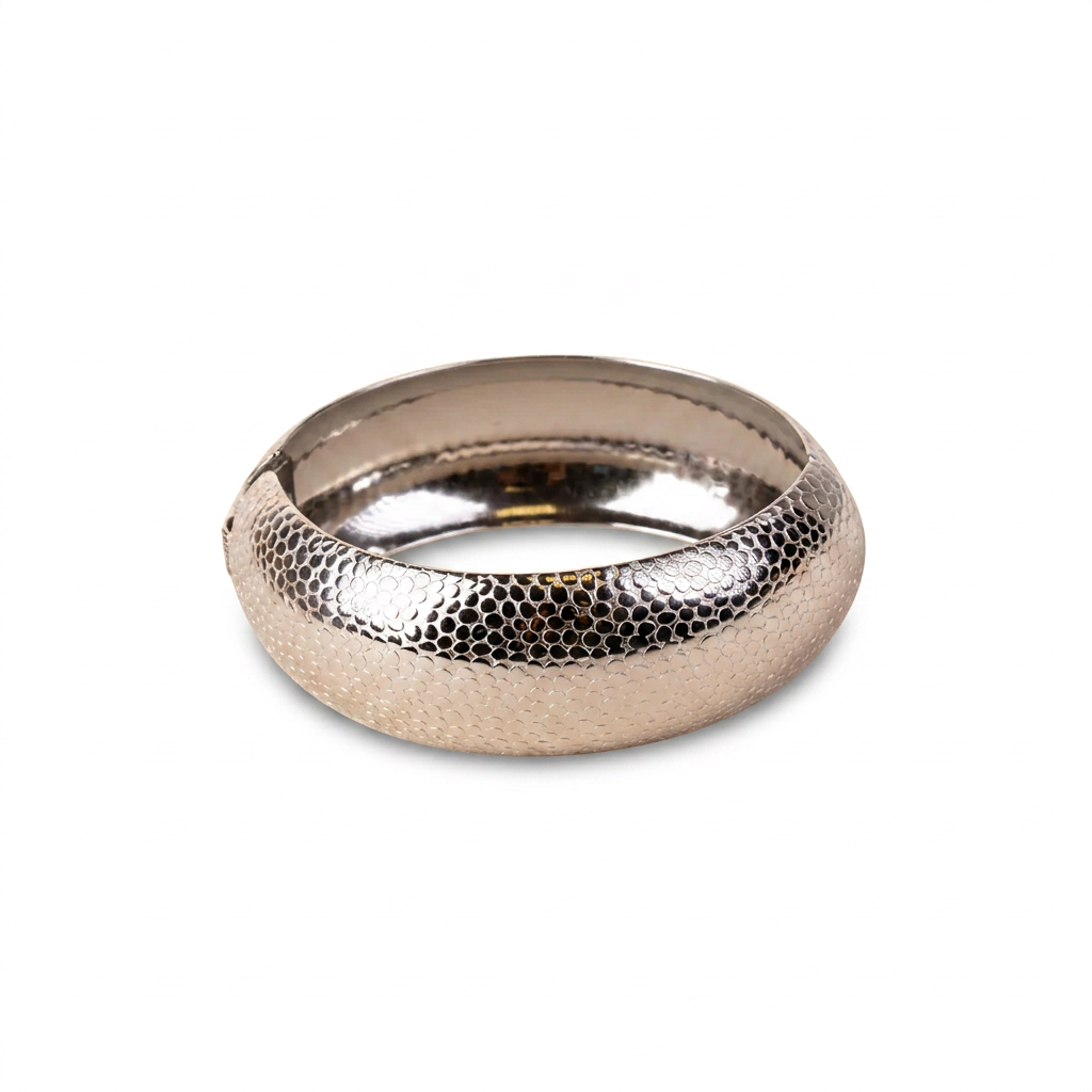 BRACCIALE RIGIDO A FASCIA CON CHIUSURA A MOLLA