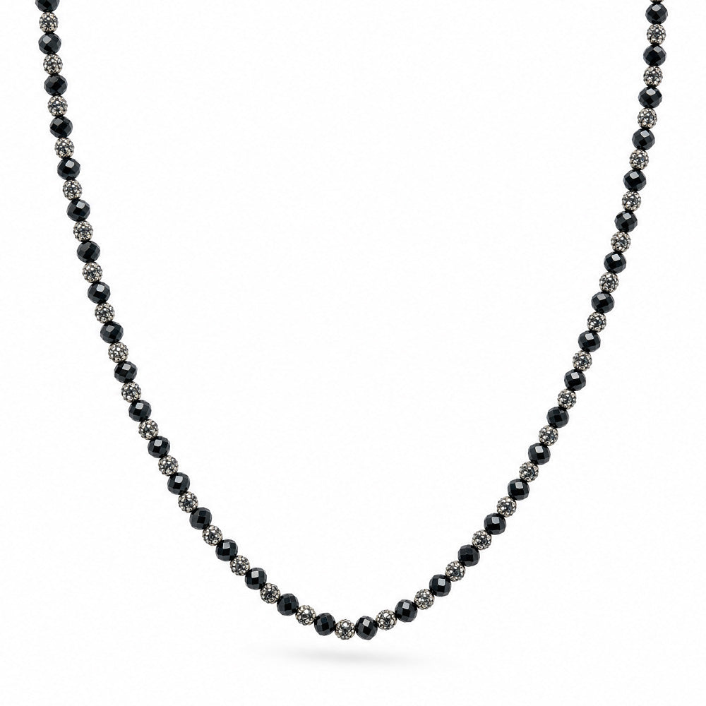 COLLANA LUNGA CON CRISTALLI ALTERNATI